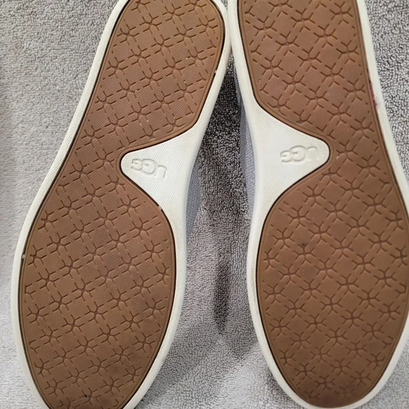 Ugg Leather and Fabric Slip Ons - Picture 7 of 7